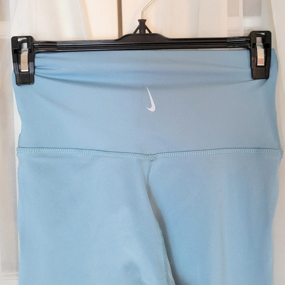 Nike Womens Small Crochet Trimmed 7/8 High Waist Leggings Sportswear Boho - Picture 5 of 9